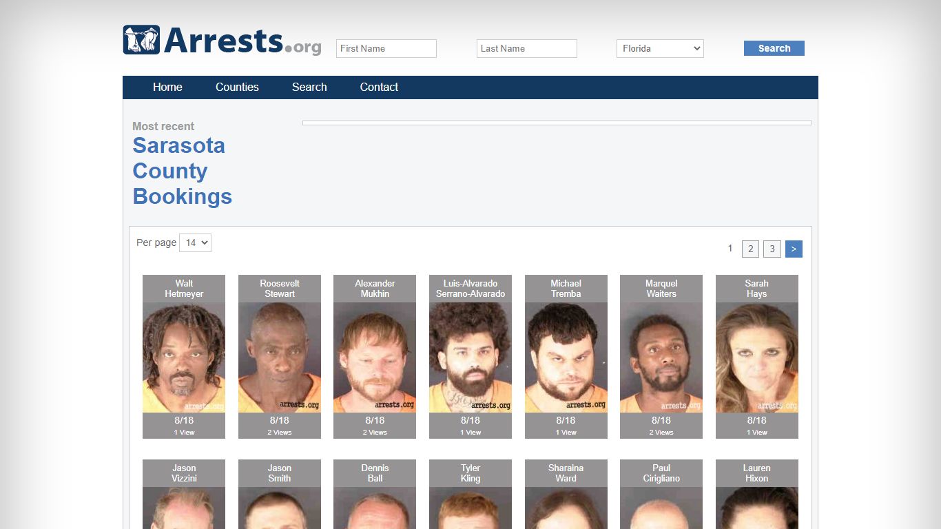 Sarasota County Arrests and Inmate Search