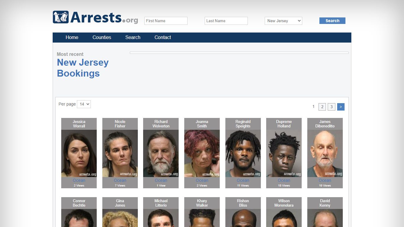 New Jersey Arrests and Inmate Search